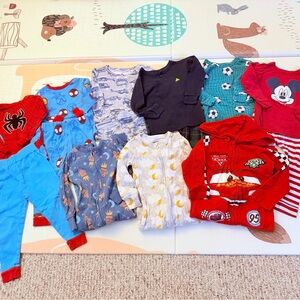 2T Toddler Pajama Lot Set - Gap, Disney, Old Navy